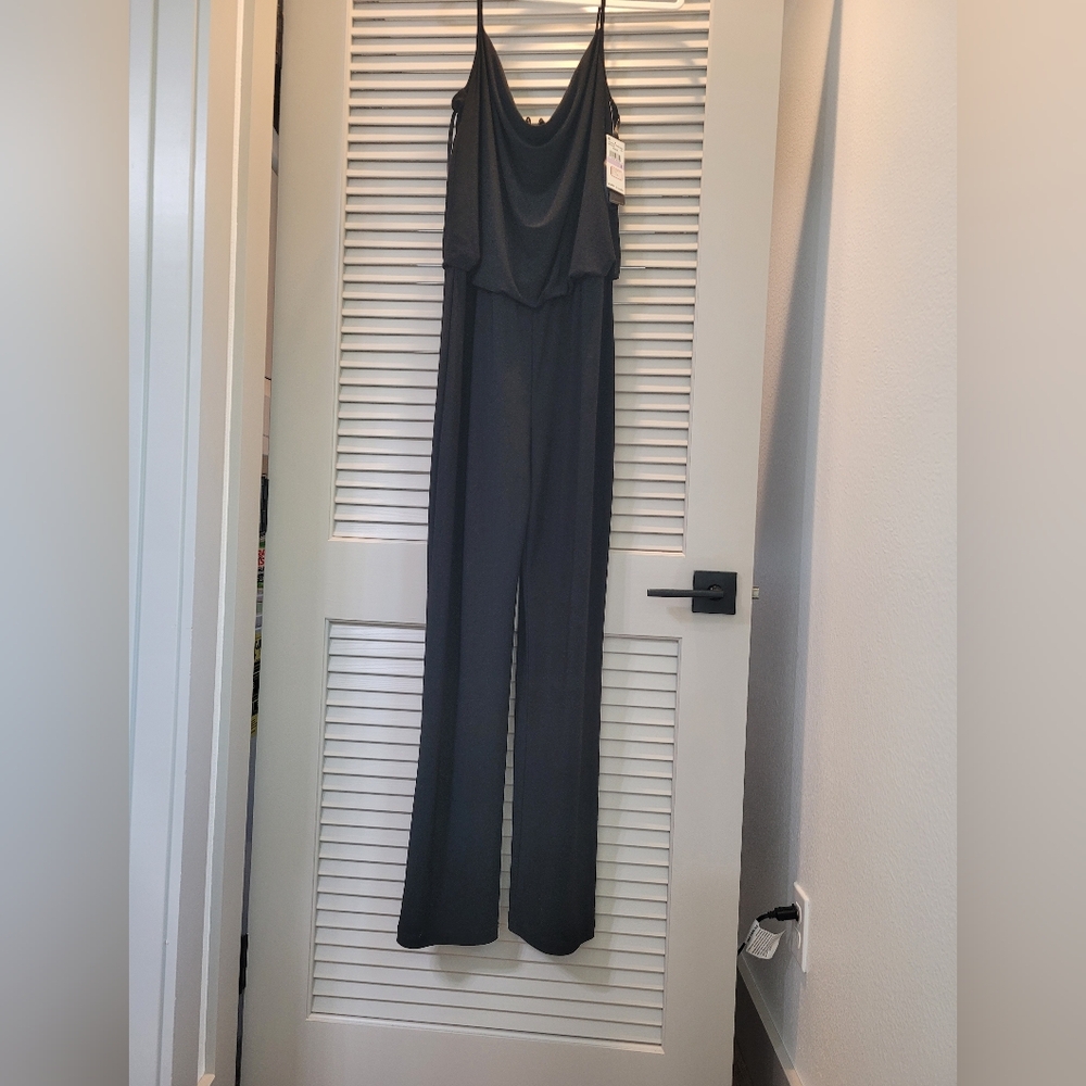Laundry By Shelli Segal Black Wide-Leg Jumpsuit